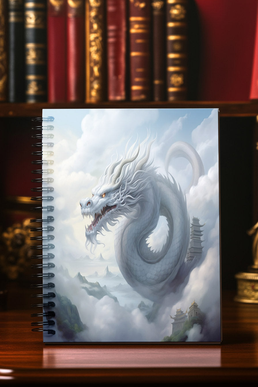 Mystical Mist Dragon Spiral Notebook MysMuse - Premium Spiral Notebook from MysMuse - Just $14.99! Shop now at Mysterious Muse