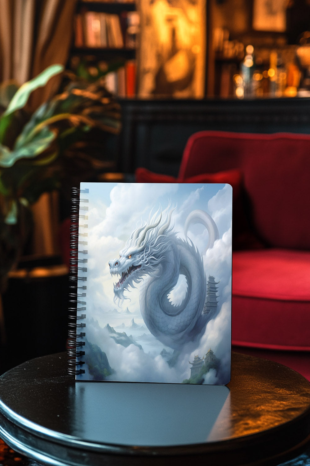 Mystical Mist Dragon Spiral Notebook MysMuse - Premium Spiral Notebook from MysMuse - Just $14.99! Shop now at Mysterious Muse