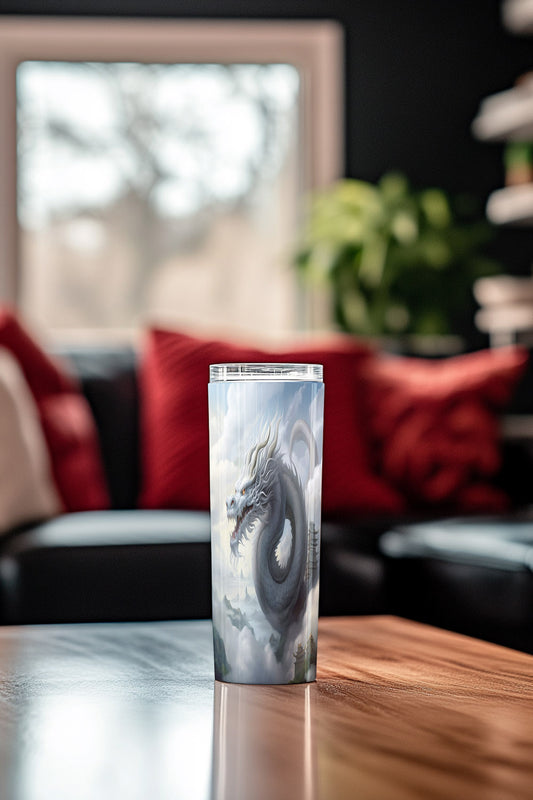 Mystical Mist Dragon Steel Tumbler MysMuse - Premium Tumbler from MysMuse - Just $37.75! Shop now at Mysterious Muse