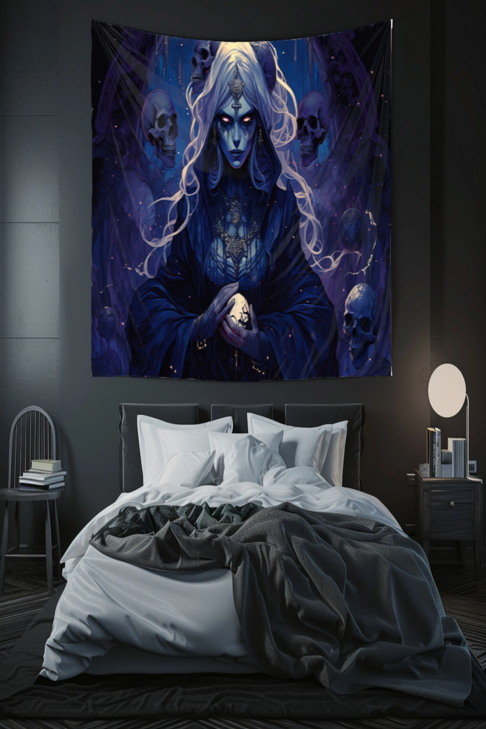 Necromancer's Reign Decorative Wall Tapestry MysMuse - Premium Decorative Wall Tapestry from MysMuse - Just $25.99! Shop now at Mysterious Muse