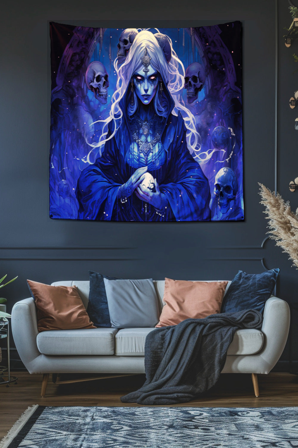 Necromancer's Reign Decorative Wall Tapestry MysMuse - Premium Decorative Wall Tapestry from MysMuse - Just $25.99! Shop now at Mysterious Muse