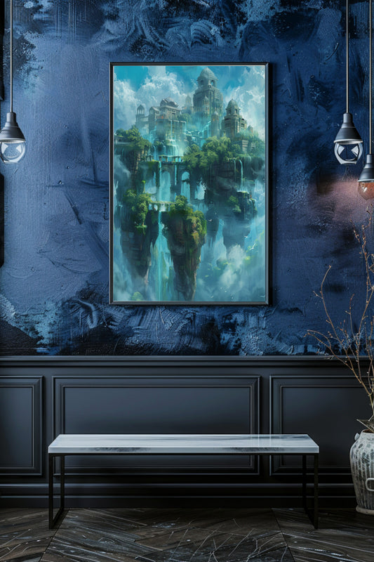 Floating Islands Matte Vertical Posters MysMuse - Premium Matte Vertical Posters from MysMuse - Just $16.95! Shop now at Mysterious Muse