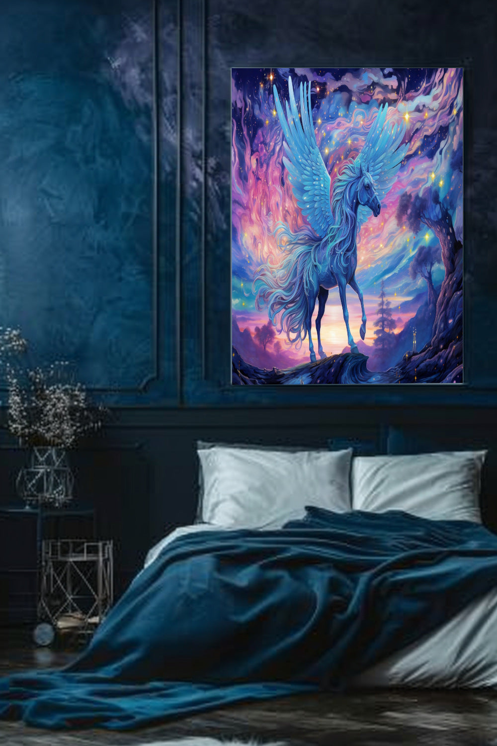 Celestial Pegasus Matte Vertical Posters MysMuse. - Premium Matte Vertical Posters from MysMuse - Just $16.95! Shop now at Mysterious Muse