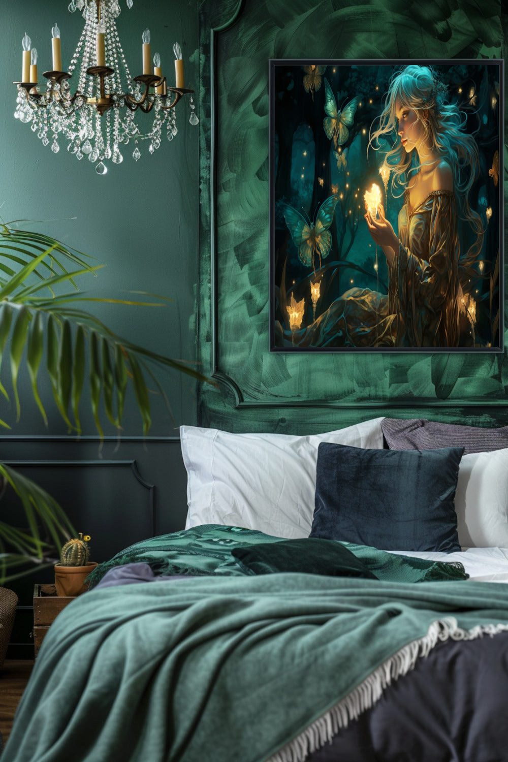 Emerald Glade Enchantress Matte Vertical Posters MysMuse - Premium Matte Vertical Posters from MysMuse - Just $16.95! Shop now at Mysterious Muse