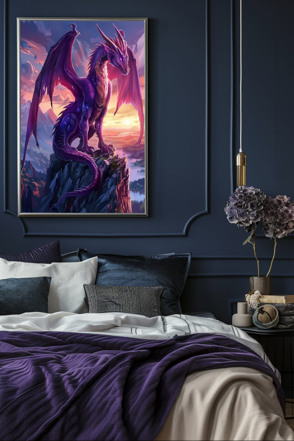 Dusk Dragon Matte Vertical Posters MysMuse. - Premium Matte Vertical Posters from MysMuse - Just $16.95! Shop now at Mysterious Muse