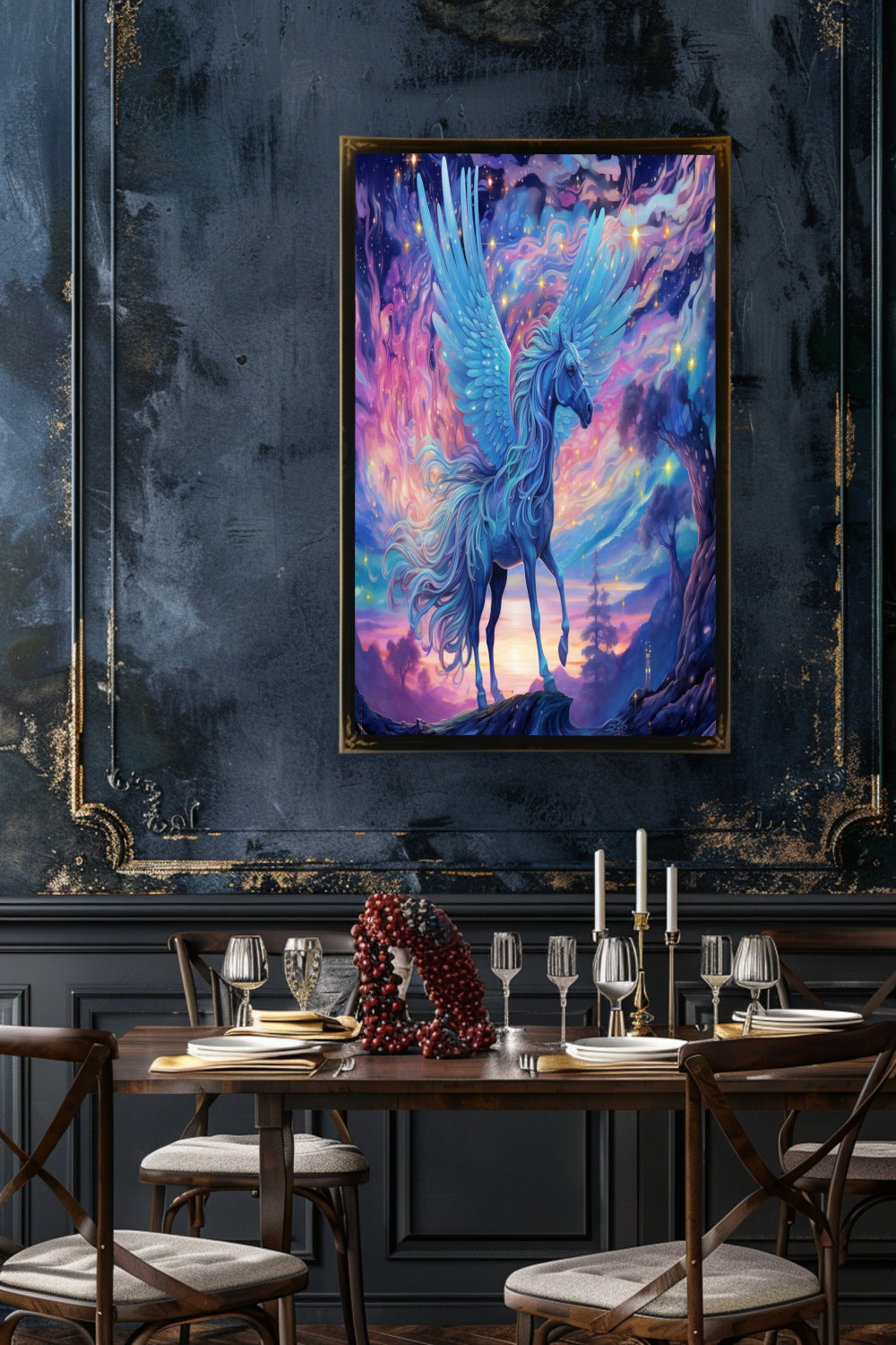 Celestial Pegasus Matte Vertical Posters MysMuse. - Premium Matte Vertical Posters from MysMuse - Just $16.95! Shop now at Mysterious Muse