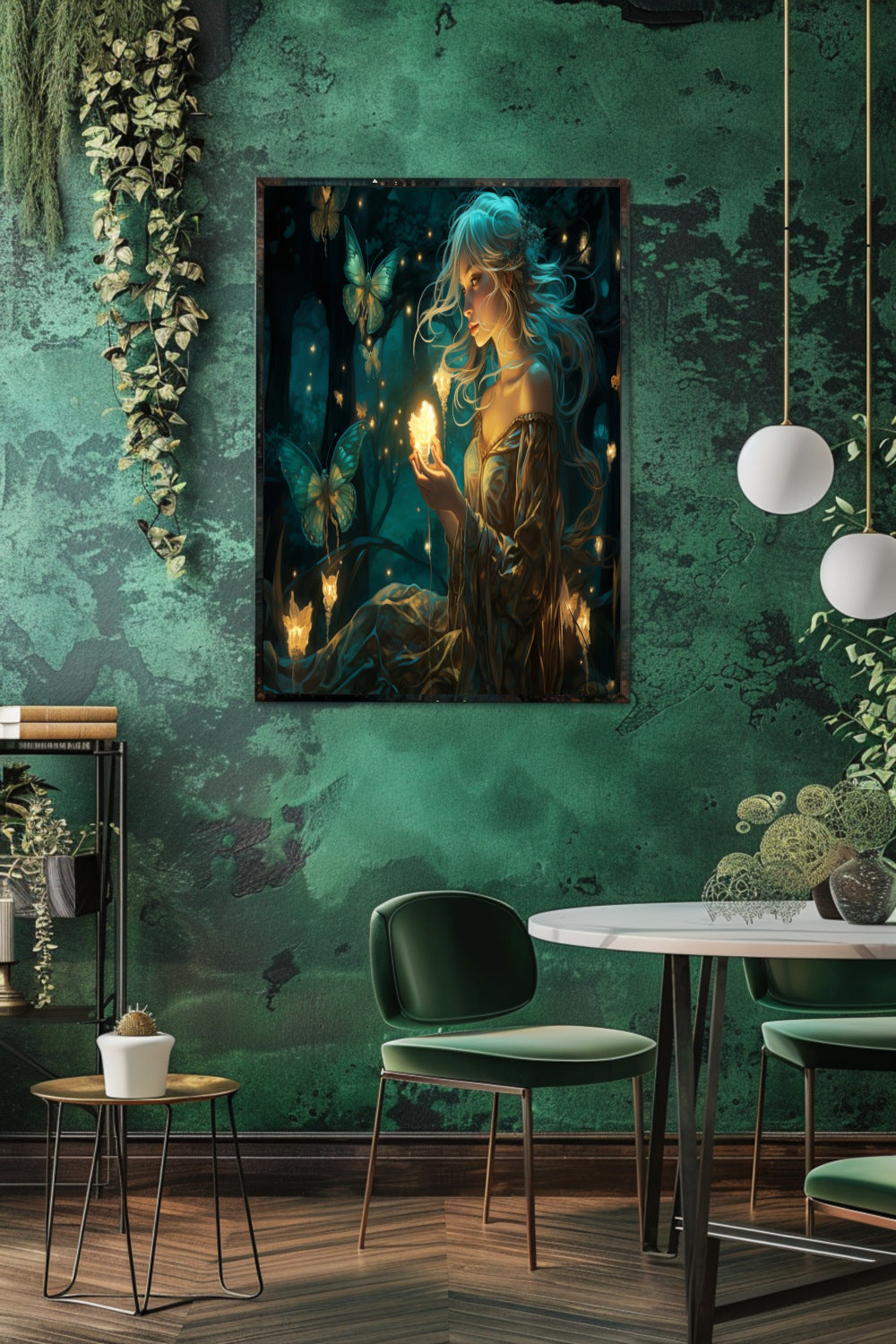 Emerald Glade Enchantress Matte Vertical Posters MysMuse - Premium Matte Vertical Posters from MysMuse - Just $16.95! Shop now at Mysterious Muse