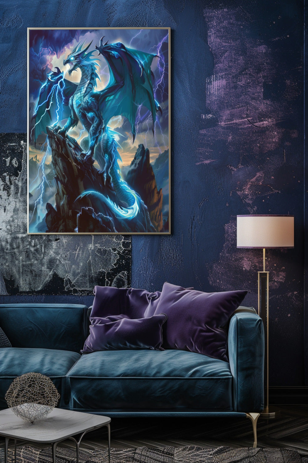 Thunder Dragon’s Throne Matte Vertical Posters MysMuse. - Premium Matte Vertical Posters from MysMuse - Just $16.95! Shop now at Mysterious Muse