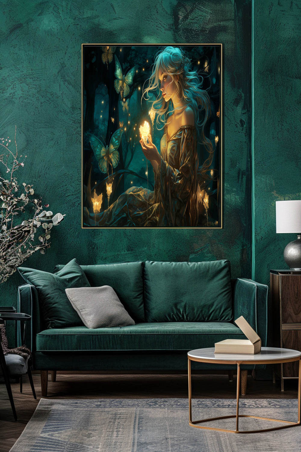 Emerald Glade Enchantress Matte Vertical Posters MysMuse - Premium Matte Vertical Posters from MysMuse - Just $16.95! Shop now at Mysterious Muse