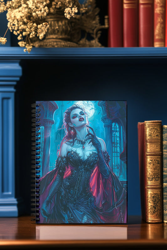 Sanguine Countess Spiral Notebook MysMuse - Premium Spiral Notebook from MysMuse - Just $14.99! Shop now at Mysterious Muse