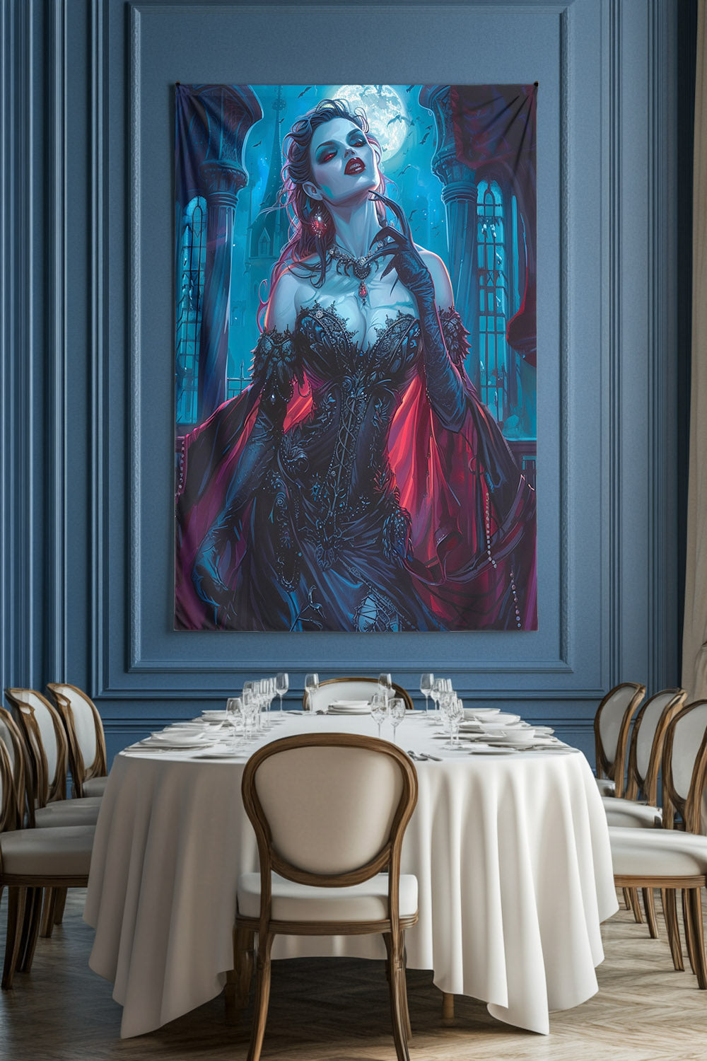 Sanguine Countess Decorative Wall Tapestry MysMuse - Premium Decorative Wall Tapestry from MysMuse - Just $26.99! Shop now at Mysterious Muse