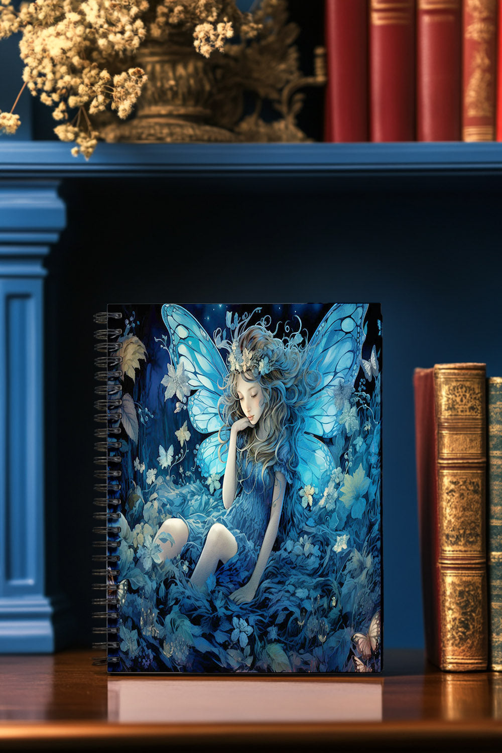 Sapphire Fairy Solace Spiral Notebook MysMuse - Premium Spiral Notebook from MysMuse - Just $14.99! Shop now at Mysterious Muse