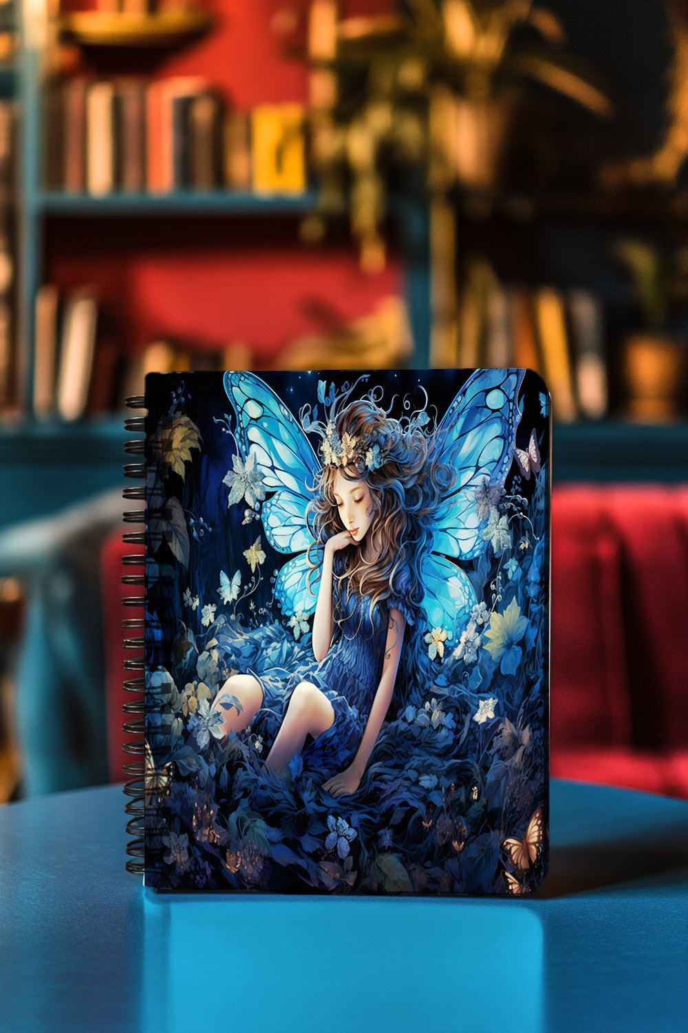 Sapphire Fairy Solace Spiral Notebook MysMuse - Premium Spiral Notebook from MysMuse - Just $14.99! Shop now at Mysterious Muse