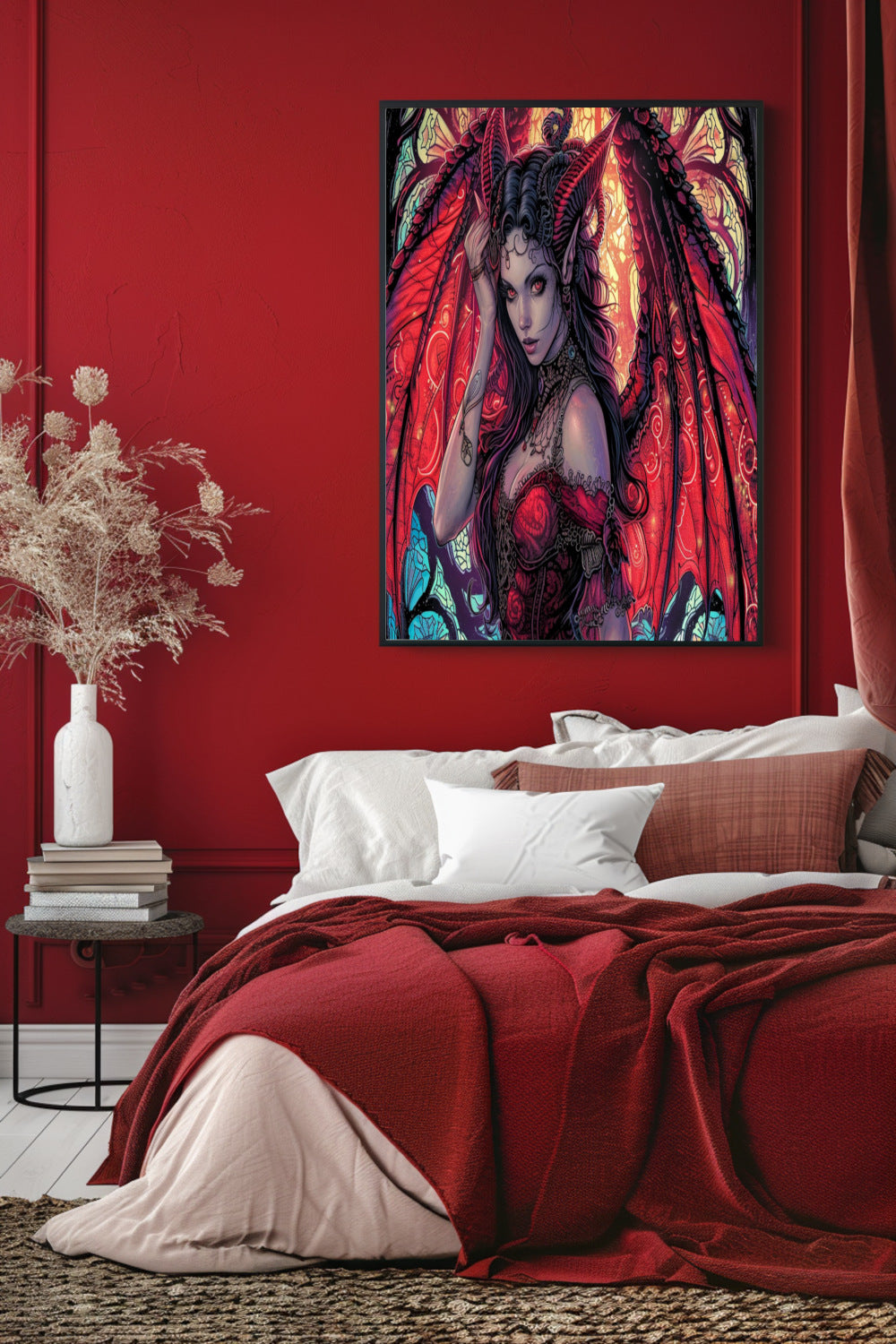 Scarlet Succubus Matte Vertical Posters MysMuse - Premium Matte Vertical Posters from MysMuse - Just $16.95! Shop now at Mysterious Muse