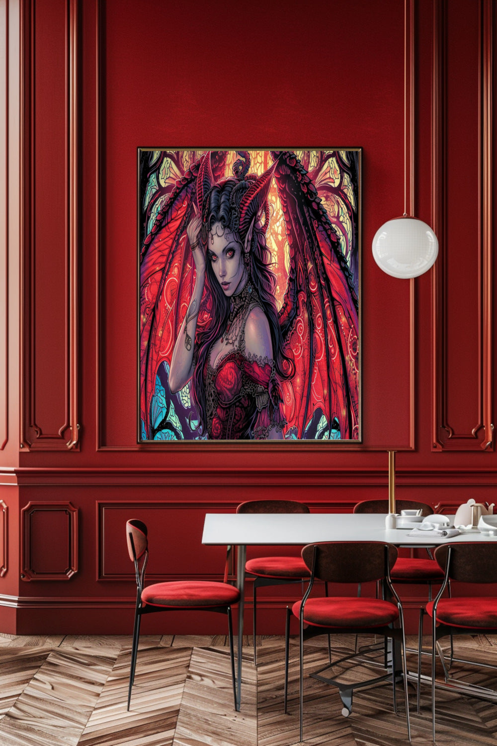 Scarlet Succubus Matte Vertical Posters MysMuse - Premium Matte Vertical Posters from MysMuse - Just $16.95! Shop now at Mysterious Muse