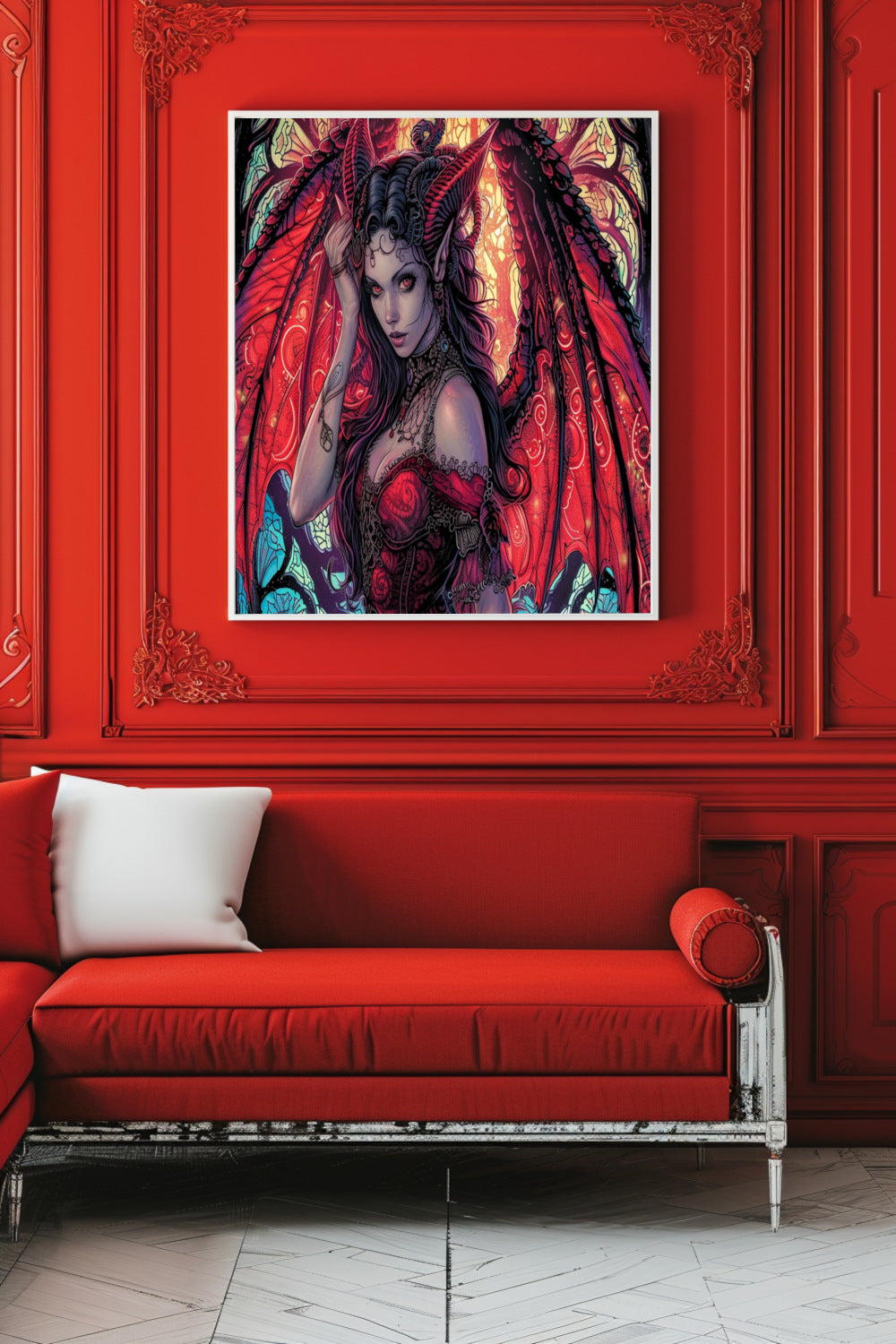 Scarlet Succubus Matte Vertical Posters MysMuse - Premium Matte Vertical Posters from MysMuse - Just $16.95! Shop now at Mysterious Muse