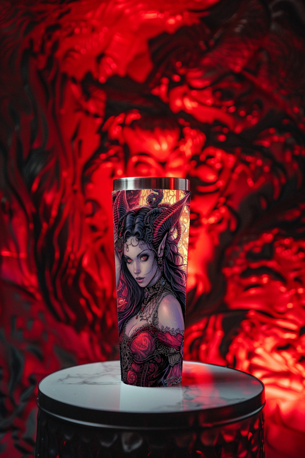 Scarlet Succubus Steel Tumbler MysMuse - Premium Tumbler from MysMuse - Just $37.95! Shop now at Mysterious Muse