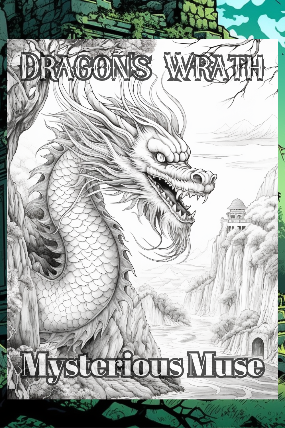 The Dragon's Wrath: Scary Mythical Creatures and Dragons Coloring Book(Digital Download) - Premium Coloring Book from Mysterious Muse - Just $3! Shop now at Mysterious Muse