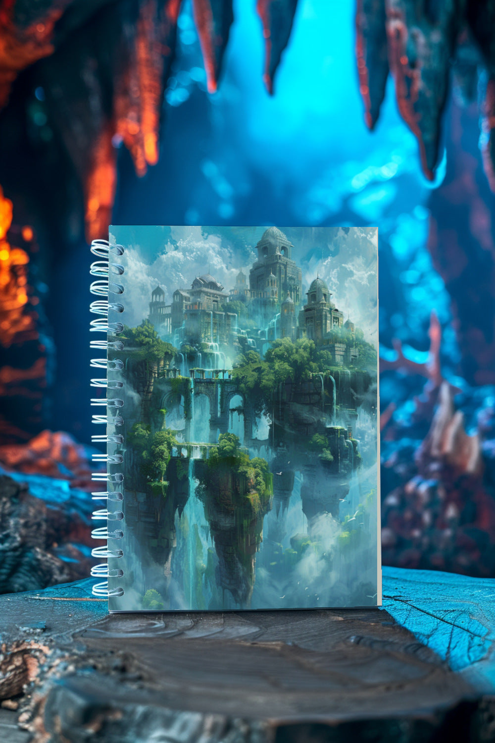 Floating Islands Spiral Notebook MysMuse - Premium Spiral Notebook from MysMuse - Just $14.99! Shop now at Mysterious Muse