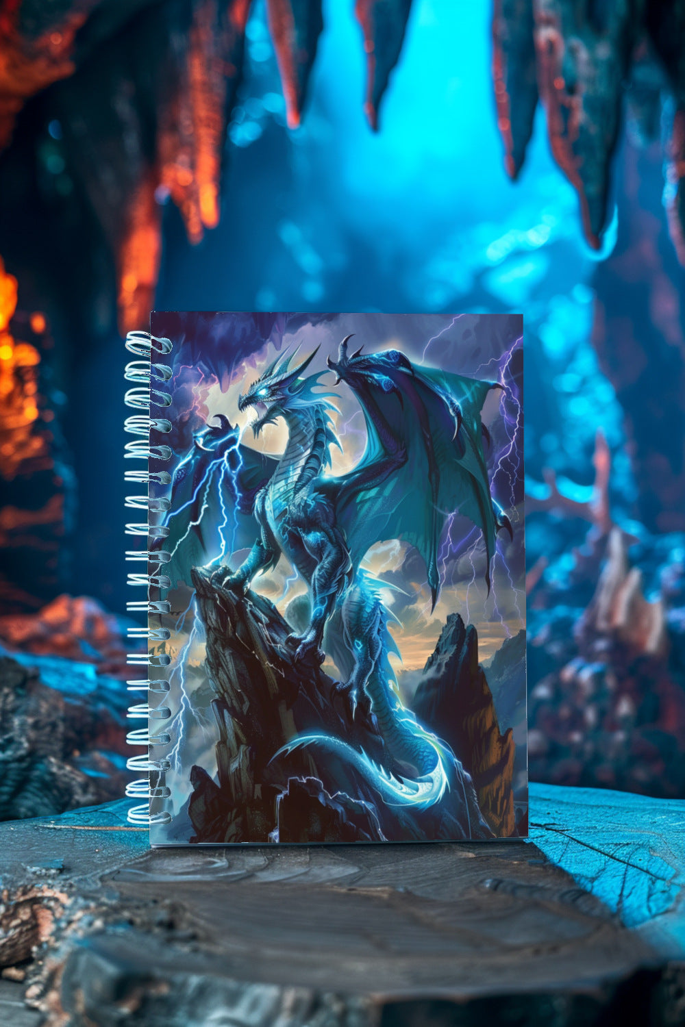 Thunder Dragon’s Throne Spiral Notebook MysMuse - Premium Spiral Notebook from MysMuse - Just $14.99! Shop now at Mysterious Muse