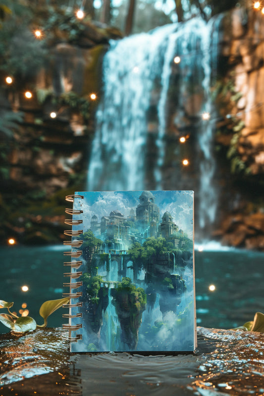 Floating Islands Spiral Notebook MysMuse - Premium Spiral Notebook from MysMuse - Just $14.99! Shop now at Mysterious Muse