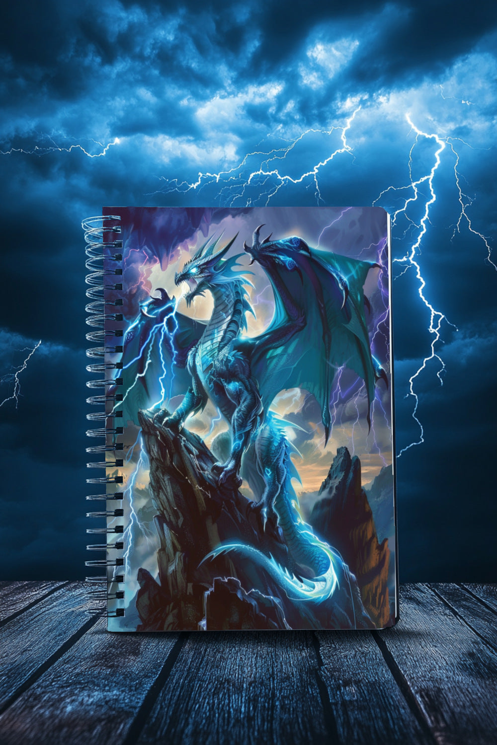 Thunder Dragon’s Throne Spiral Notebook MysMuse - Premium Spiral Notebook from MysMuse - Just $14.99! Shop now at Mysterious Muse