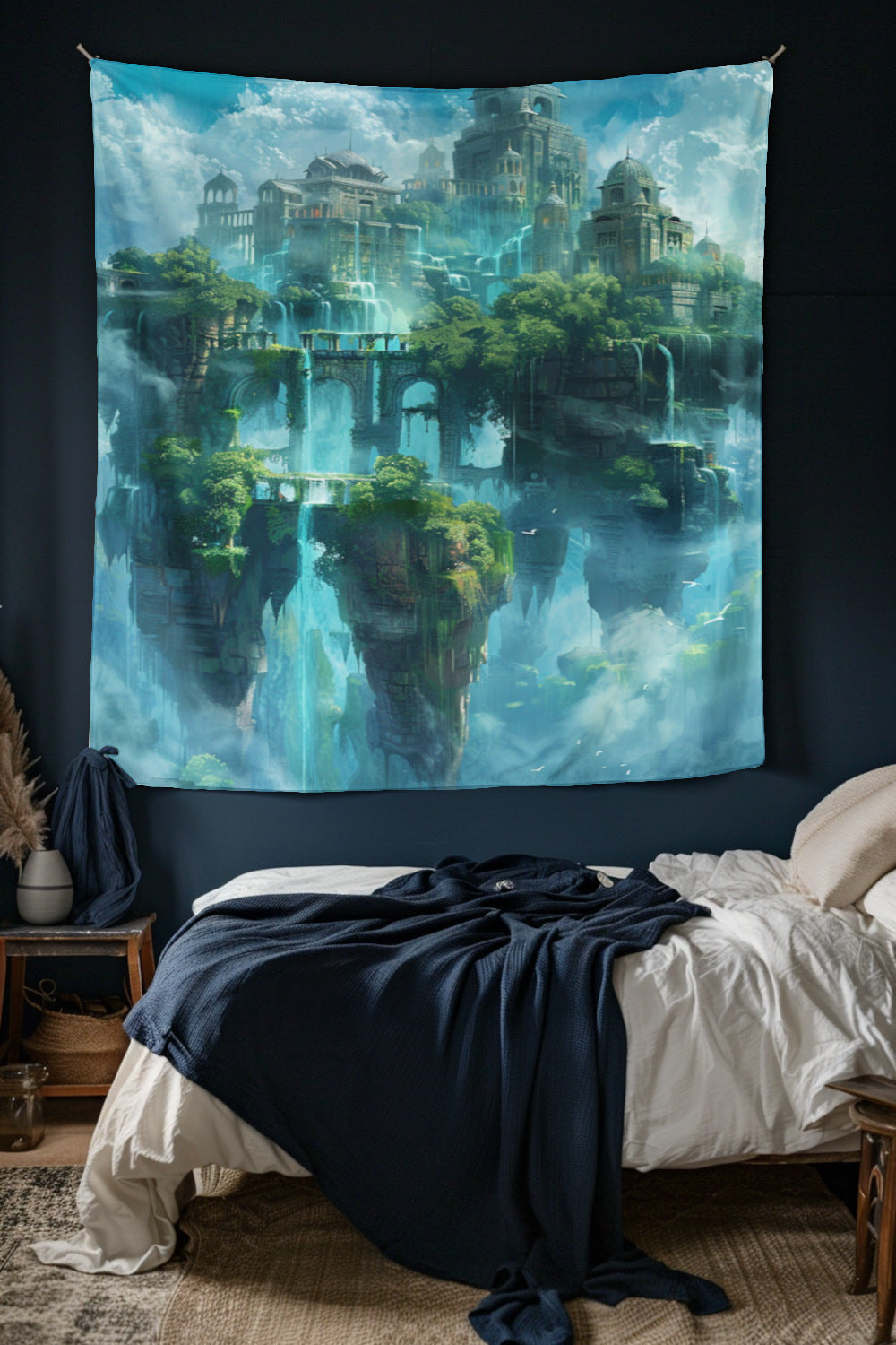 Floating Islands Decorative Wall Tapestry MysMuse - Premium Decorative Wall Tapestry from MysMuse - Just $25.99! Shop now at Mysterious Muse