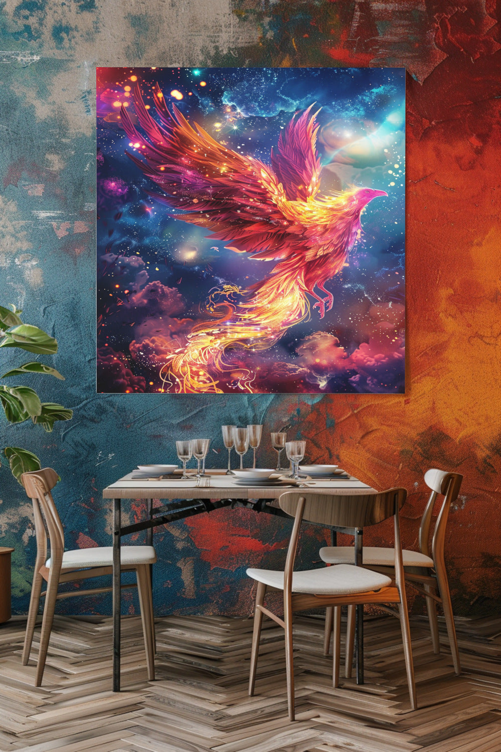 Astral Phoenix Decorative Wall Tapestry MysMuse - Premium Decorative Wall Tapestry from MysMuse - Just $26.99! Shop now at Mysterious Muse