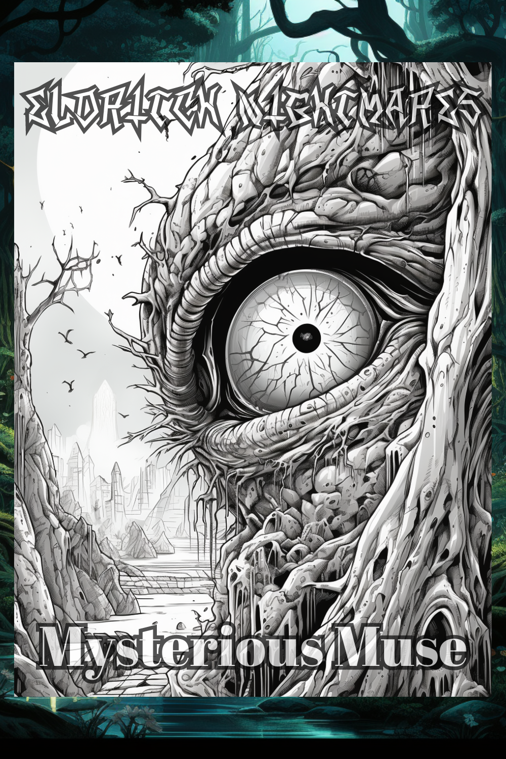 Eldritch Nightmare: Scary Eldritch Creatures and Cosmic Horror Coloring Book (Digital Download) - Premium Coloring Book from Mysterious Muse - Just $3! Shop now at Mysterious Muse