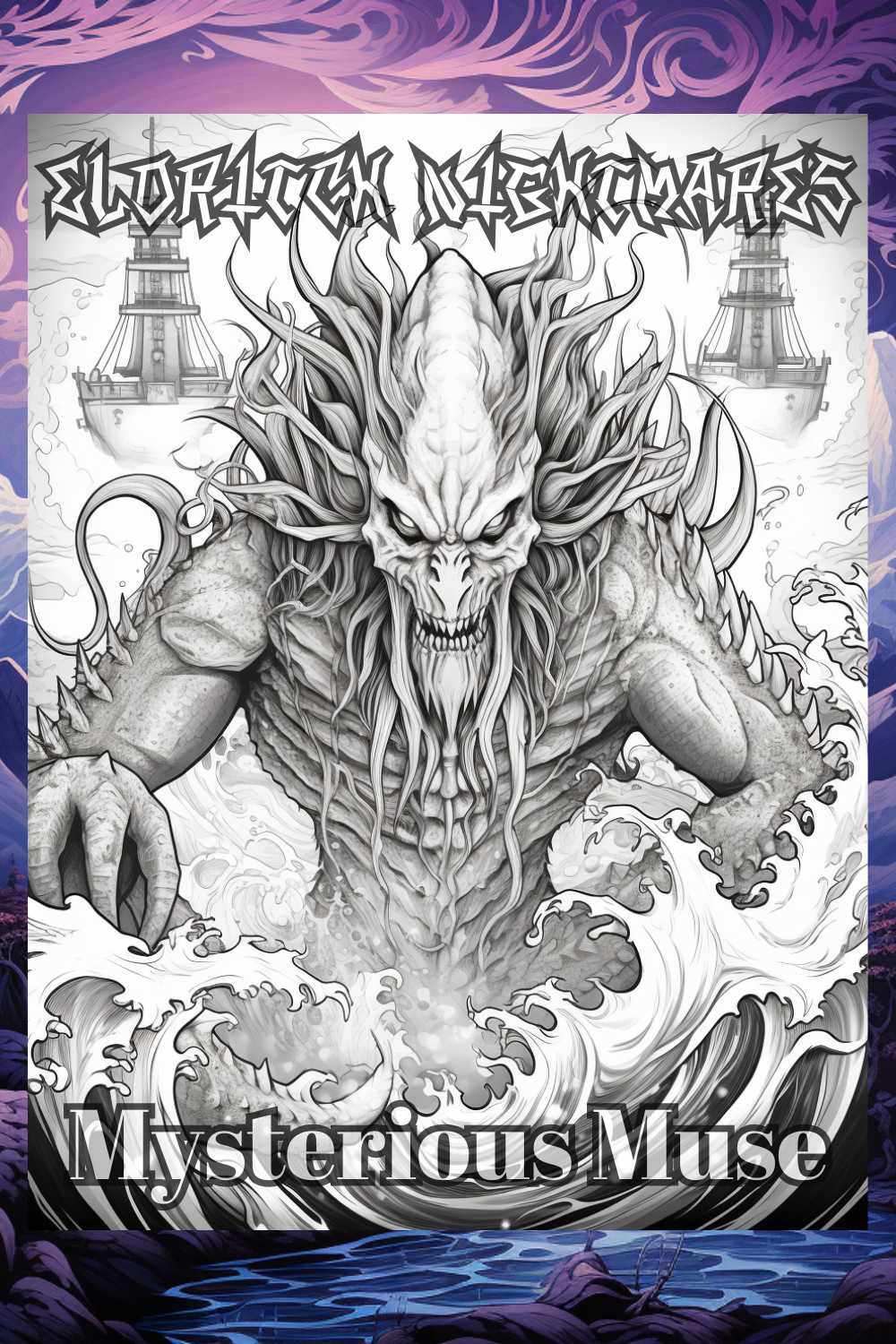 Eldritch Nightmare: Scary Eldritch Creatures and Cosmic Horror Coloring Book (Digital Download) - Premium Coloring Book from Mysterious Muse - Just $3! Shop now at Mysterious Muse