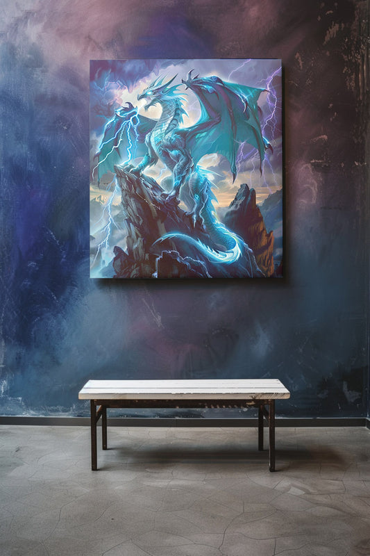 Thunder Dragon's Throne Matte Canvas Prints MysMuse - Premium Matte Canvas Prints from MysMuse - Just $41.99! Shop now at Mysterious Muse