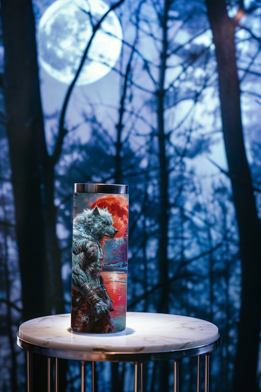 Blood Moon Lycanthrope Steel Tumbler Drinkware MysMuse - Premium Tumbler from MysMuse - Just $37.95! Shop now at Mysterious Muse