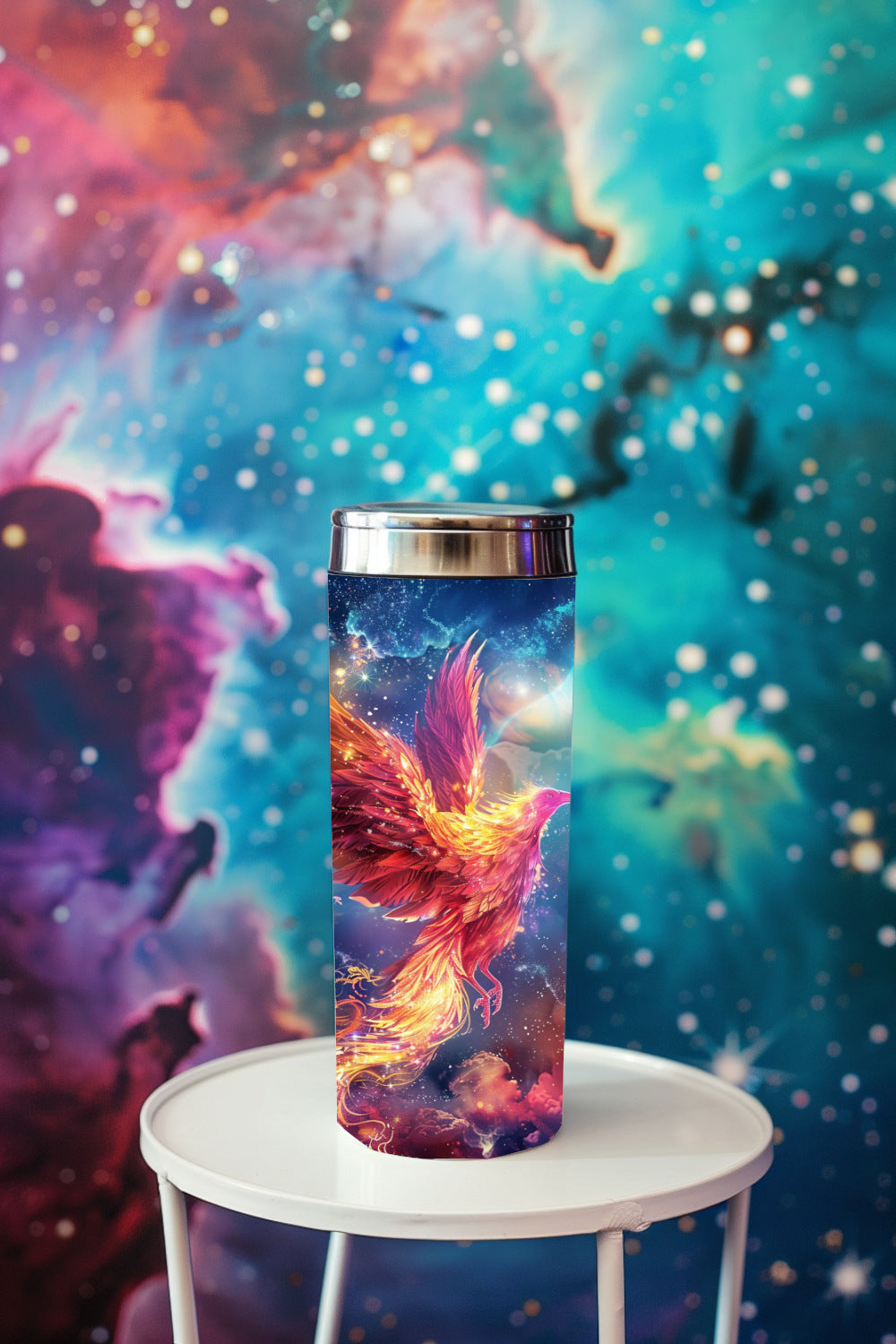 Astral Phoenix Steel Tumbler Drinkware MysMuse - Premium Tumbler from MysMuse - Just $37.95! Shop now at Mysterious Muse