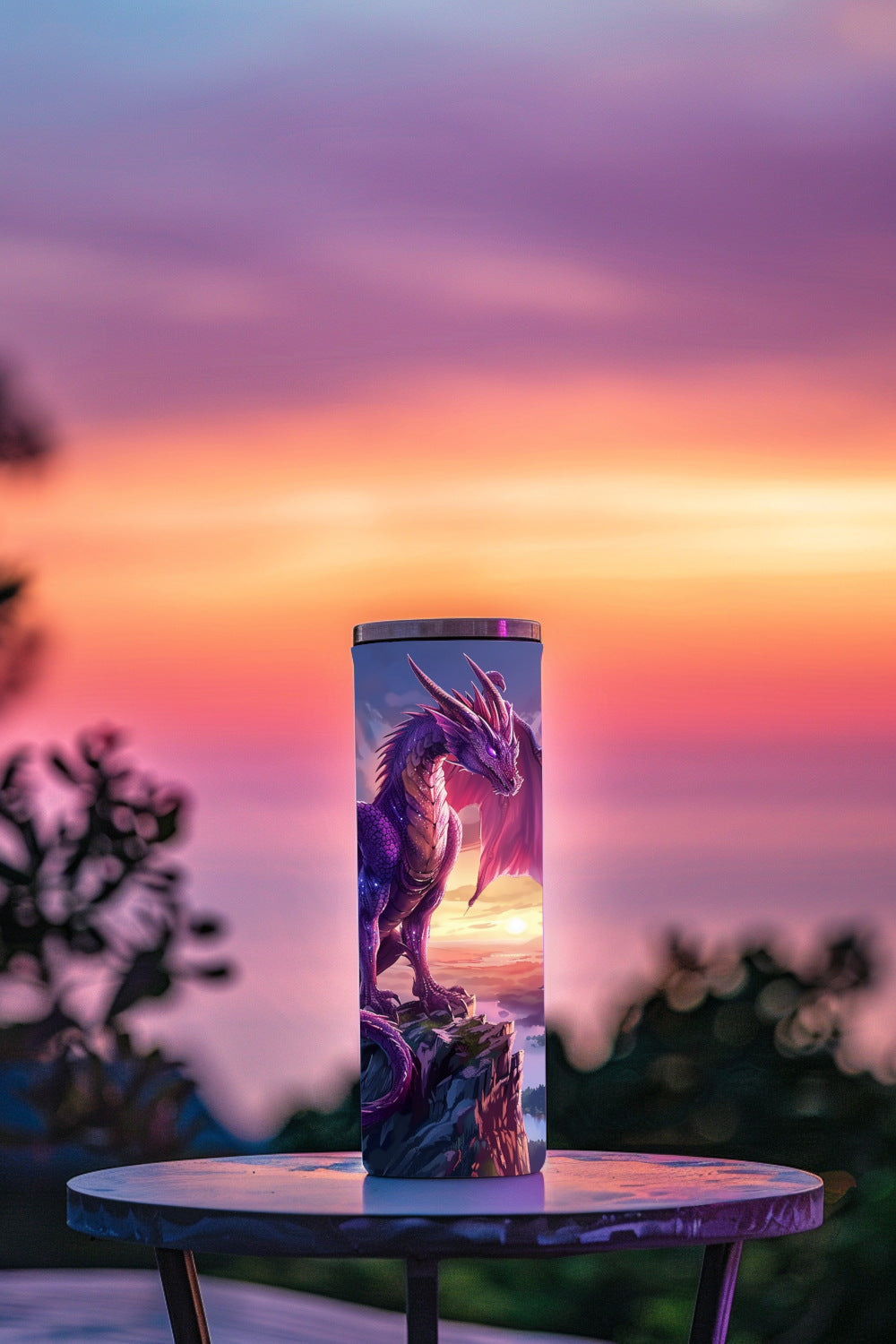 Dusk Dragon Steel Tumbler Drinkware MysMuse - Premium Tumbler from MysMuse - Just $37.95! Shop now at Mysterious Muse