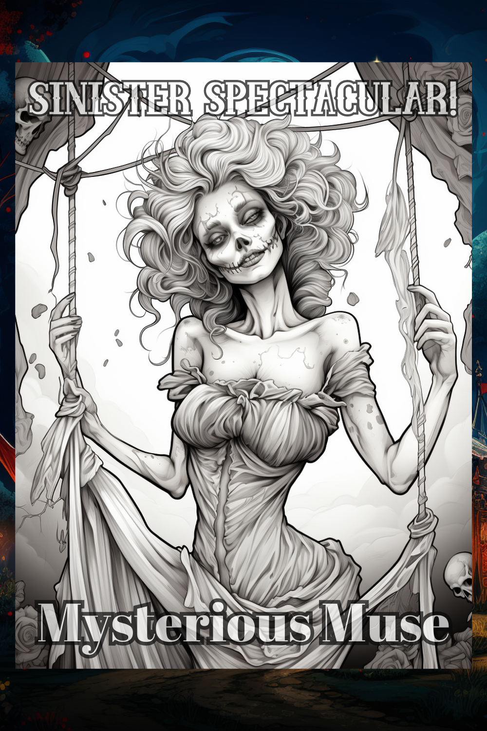 Sinister Spectacular!: Scary Sideshow Creatures and Circus Coloring book(Digital Download) - Premium Coloring Book from Mysterious Muse - Just $3! Shop now at Mysterious Muse