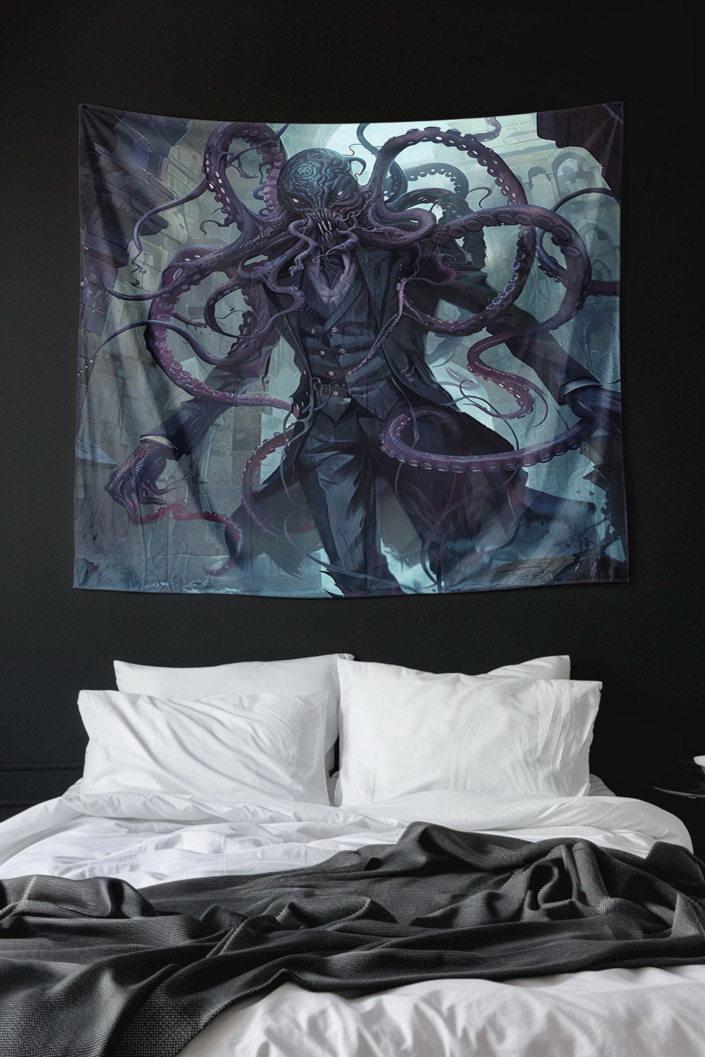 Mindflayer Tyrant Decorative Wall Tapestry MysMuse - Premium Decorative Wall Tapestry from MysMuse - Just $26.99! Shop now at Mysterious Muse