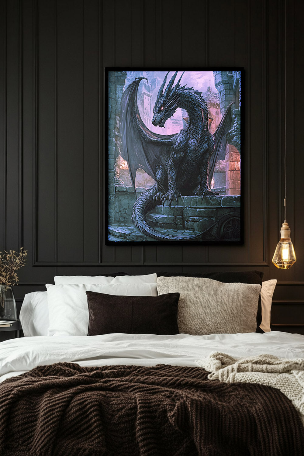 Ebonfire Guardian Matte Vertical Posters MysMuse. - Premium Matte Vertical Posters from MysMuse - Just $16.95! Shop now at Mysterious Muse