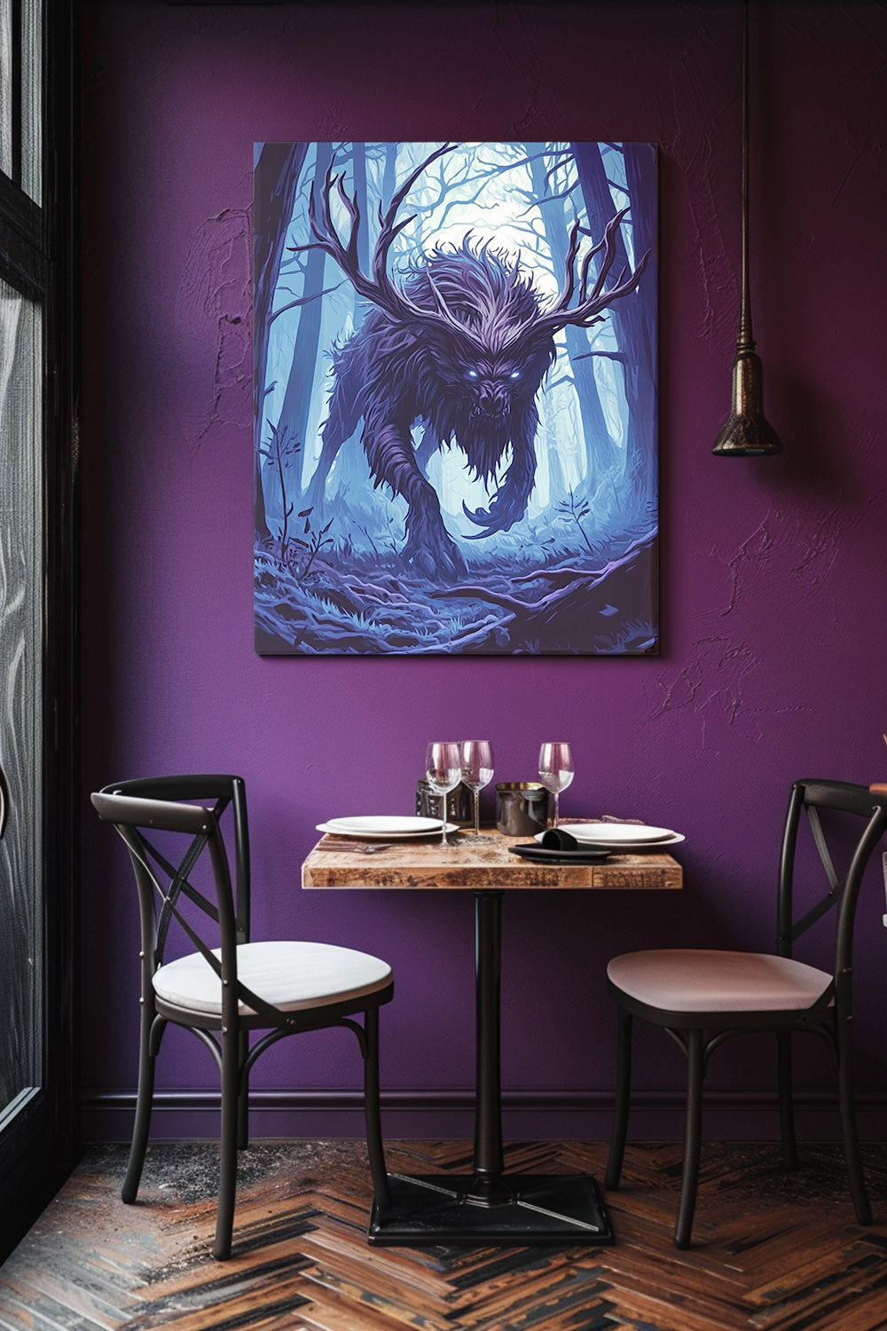 Ebonwood Shadowbeast Matte Canvas Prints MysMuse - Premium Matte Canvas Prints from MysMuse - Just $41.99! Shop now at Mysterious Muse