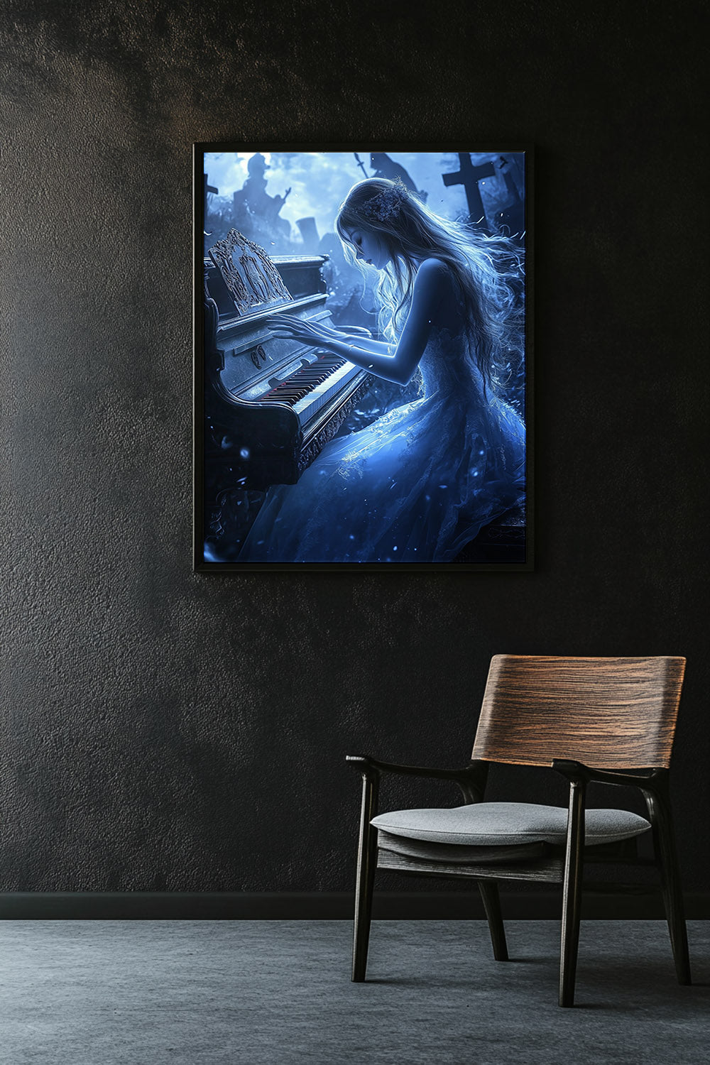 Midnight Serenade Matte Vertical Posters MysMuse. - Premium Matte Vertical Posters from MysMuse - Just $16.95! Shop now at Mysterious Muse