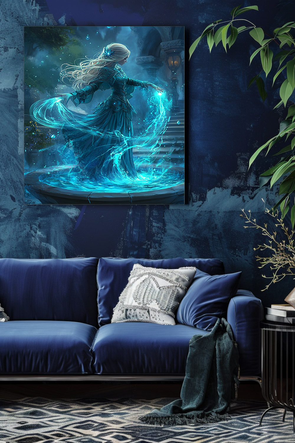 Tidecaller Enchantress Matte Canvas Prints MysMuse - Premium Matte Canvas Prints from MysMuse - Just $41.99! Shop now at Mysterious Muse