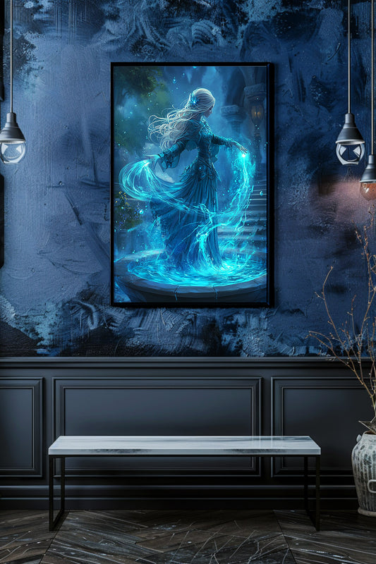 Tidecaller Enchantress Matte Vertical Posters MysMuse. - Premium Matte Vertical Posters from MysMuse - Just $16.95! Shop now at Mysterious Muse