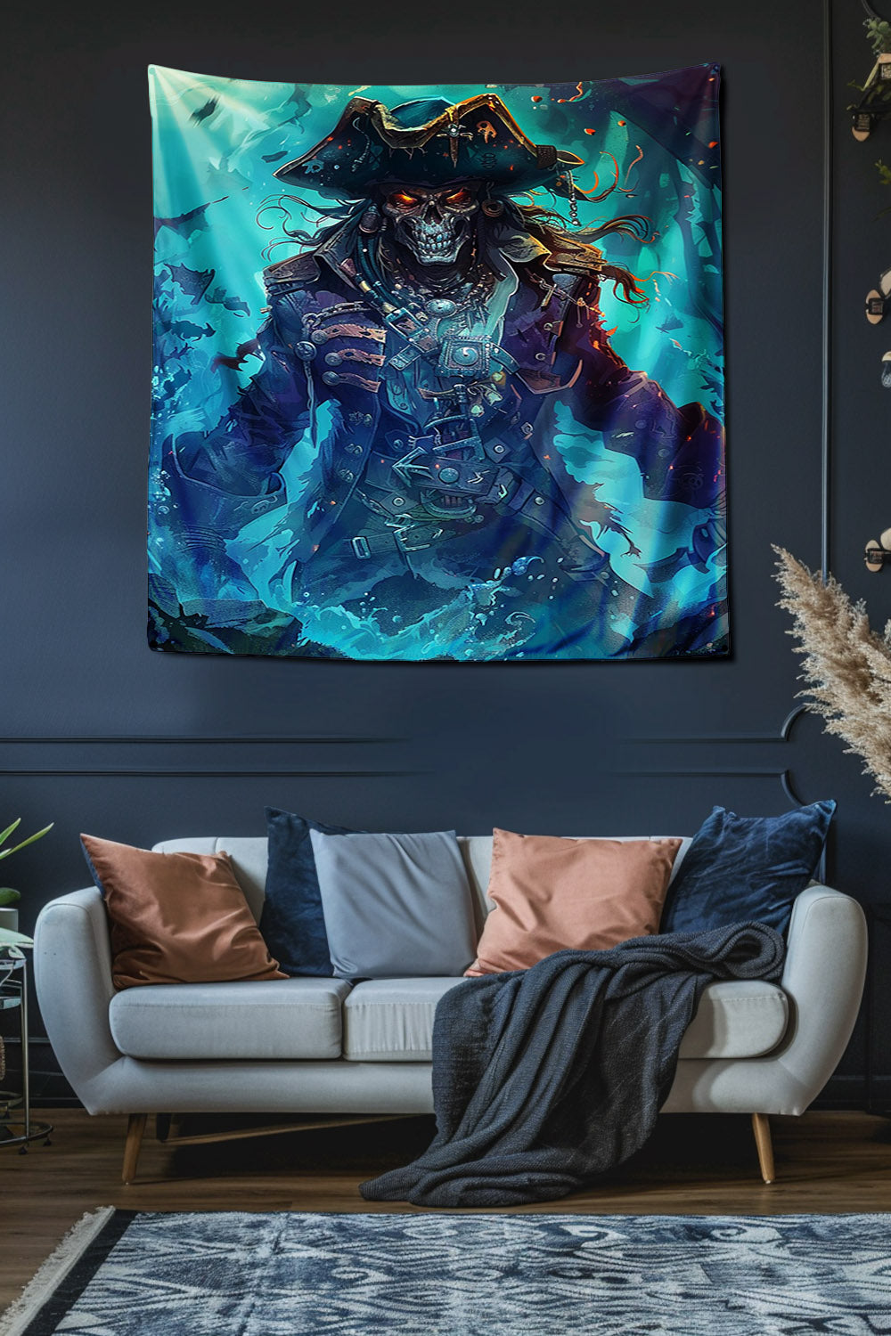 Captain of the Damned Decorative Wall Tapestry MysMuse - Premium Decorative Wall Tapestry from MysMuse - Just $26.99! Shop now at Mysterious Muse