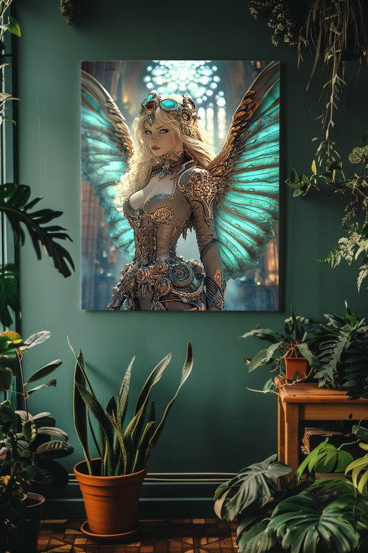 Clockwork Seraph Aetheria Matte Canvas Prints MysMuse - Premium Matte Canvas Prints from MysMuse - Just $41.99! Shop now at Mysterious Muse