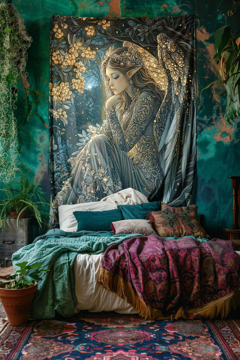 Celestial Dreamer Decorative Wall Tapestry MysMuse - Premium Decorative Wall Tapestry from MysMuse - Just $26.99! Shop now at Mysterious Muse