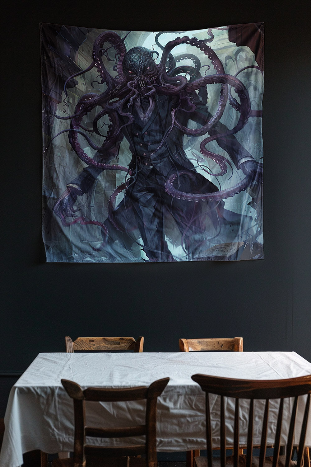 Mindflayer Tyrant Decorative Wall Tapestry MysMuse - Premium Decorative Wall Tapestry from MysMuse - Just $26.99! Shop now at Mysterious Muse