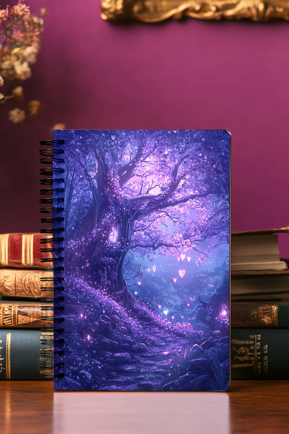 Luminary Hearts Path Spiral Notebook MysMuse - Premium Spiral Notebook from MysMuse - Just $14.99! Shop now at Mysterious Muse