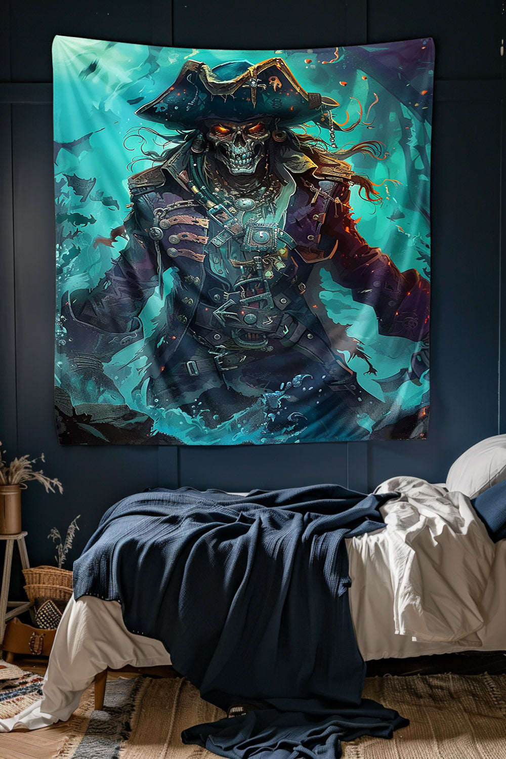 Captain of the Damned Decorative Wall Tapestry MysMuse - Premium Decorative Wall Tapestry from MysMuse - Just $26.99! Shop now at Mysterious Muse