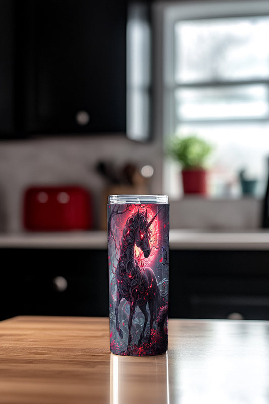 Nightmare Unicorn Steel Tumbler Drinkware MysMuse - Premium Tumbler from MysMuse - Just $37.95! Shop now at Mysterious Muse