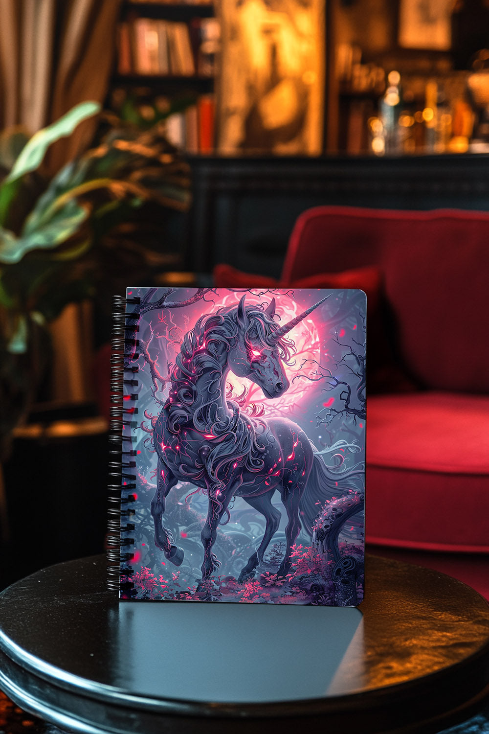 Nightmare Unicorn Spiral Notebook MysMuse - Premium Spiral Notebook from MysMuse - Just $14.99! Shop now at Mysterious Muse