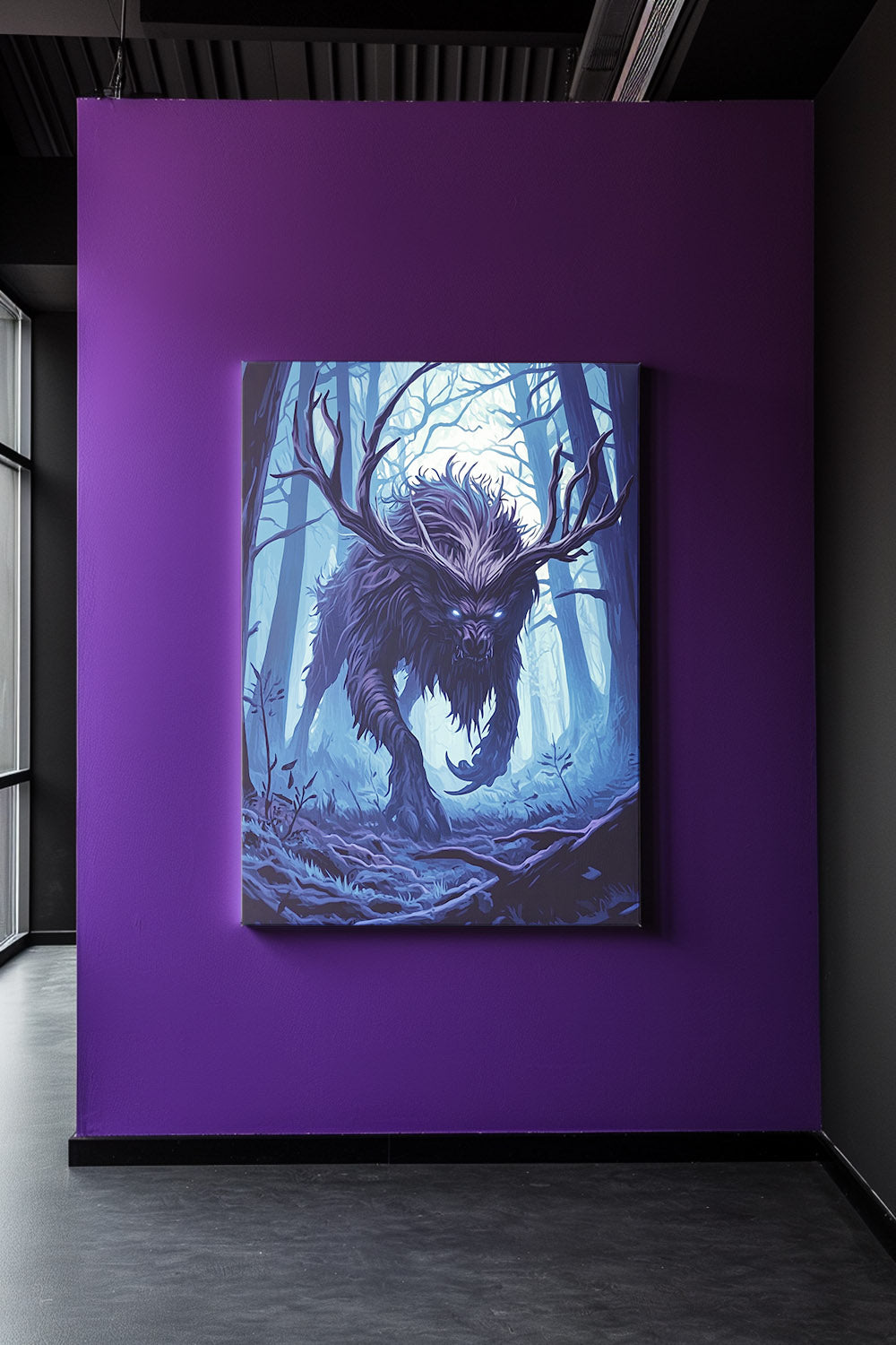 Ebonwood Shadowbeast Matte Canvas Prints MysMuse - Premium Matte Canvas Prints from MysMuse - Just $41.99! Shop now at Mysterious Muse